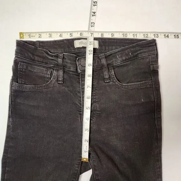 Madewell Roadtripper Bennet Black Skinny Jeans Women's Size 25 - Picture 6 of 8